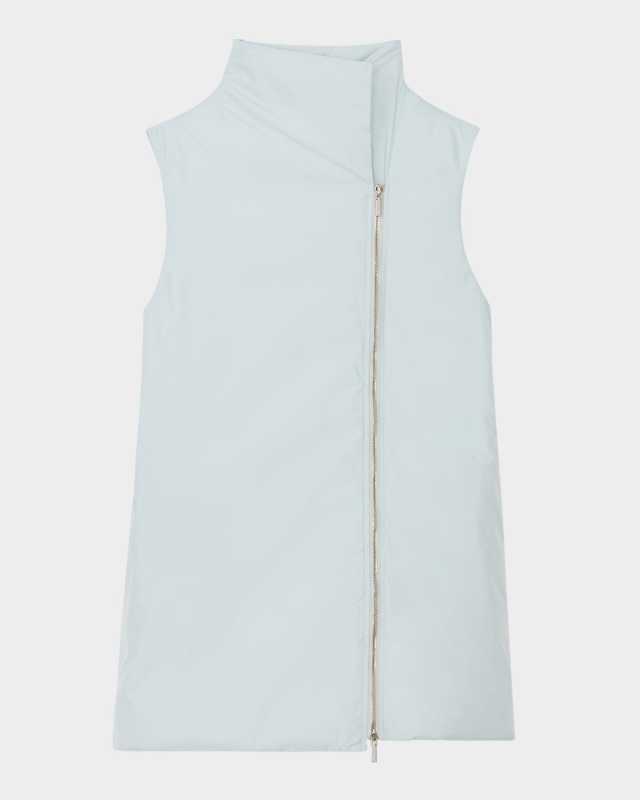 Stand-Collar Down Puffer Vest